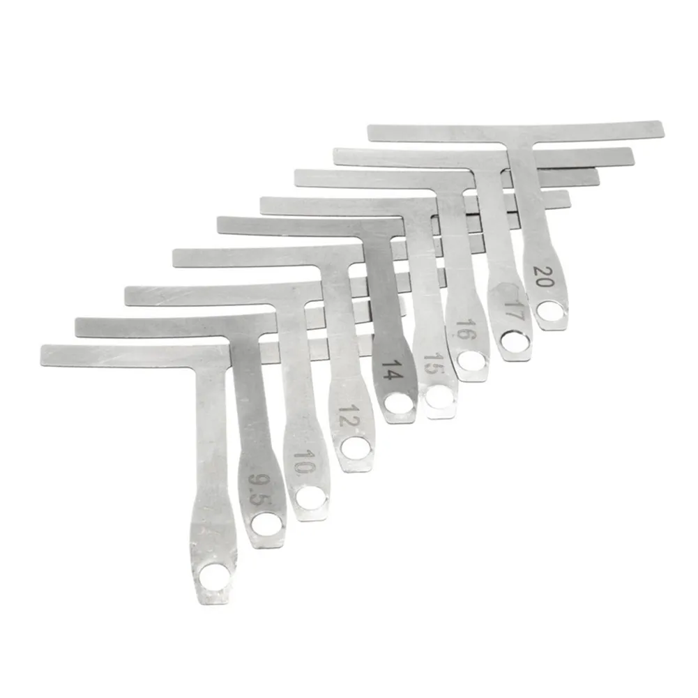 9Pcs Guitar Understring Radius Gauge Ruler String Gauges Measuring Luthier Tools Bass String Gauge Repair Measure Builder
9Pcs Guitar Understring Radius Gauge Ruler String Gauges Measuring Luthier Tools Bass String Gauge Repair Measure Builder