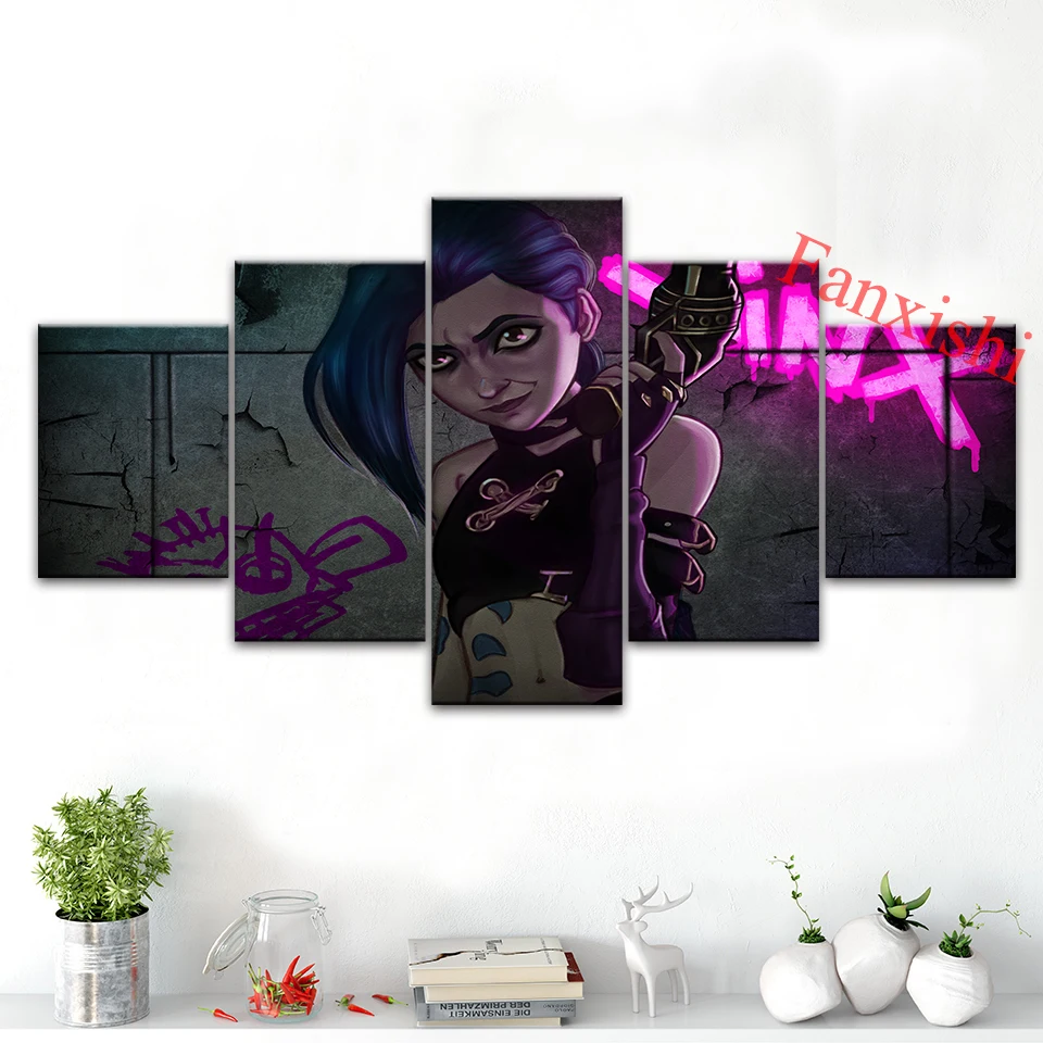 Arcane Jinx Vi League Of Legends Tv Posters 5 Pieces Wall Art Prints Canvas Pictures Boy's Living Room Home Decor Paintings Gift
Arcane Jinx Vi League Of Legends Tv Posters 5 Pieces Wall Art Prints Canvas Pictures Boy's Living Room Home Decor Paintings Gift