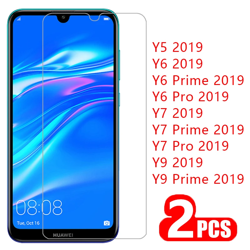 

case for huawei y5 y6 y7 y9 pro prime 2019 cover tempered glass screen protector on y 5 6 7 9 5y 6y 7y 9y protective phone coque