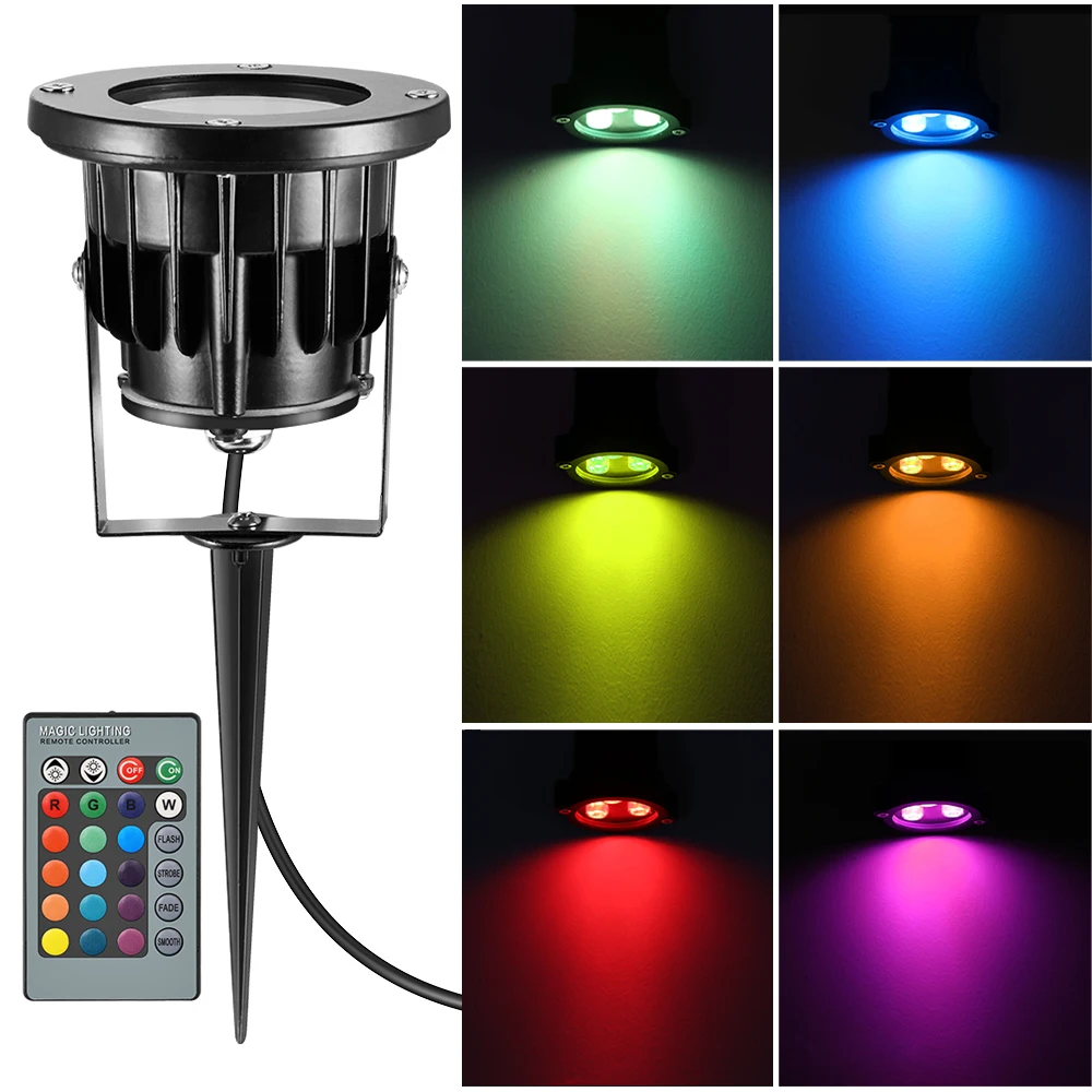 OutdoorLED Lawn Light 12W RGB Lawn Garden Flood Light Yard Patio Path Spotlight Lamp with Spike Dual-use US Plug AC 85-265V
OutdoorLED Lawn Light 12W RGB Lawn Garden Flood Light Yard Patio Path Spotlight Lamp with Spike Dual-use US Plug AC 85-265V