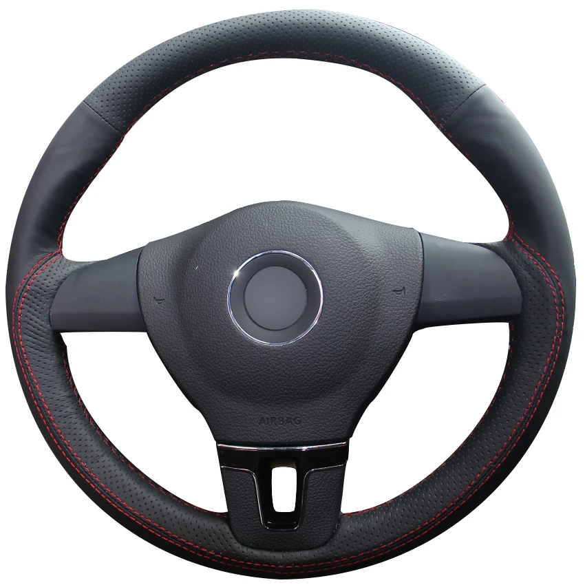 Black Natural Leather Car Steering Wheel Cover for Volkswagen VW Tiguan Lavida Passat B7 Jetta Mk6
Black Natural Leather Car Steering Wheel Cover for Volkswagen VW Tiguan Lavida Passat B7 Jetta Mk6