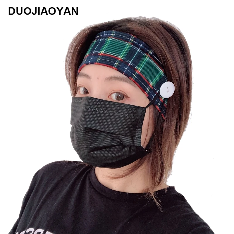 DUOJIAOYAN 2pcs/set fashion plaid headband Elastic hair band with button Women Print Turban hair accessories Girls Grid headwear 
DUOJIAOYAN 2pcs/set fashion plaid headband Elastic hair band with button Women Print Turban hair accessories Girls Grid headwear