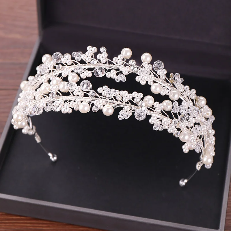 White Pearl Bridal Hairbands Tiaras Wedding Crown Headband For Bride Hair Jewelry Pearl Wedding Hair Accessories Headwear 
White Pearl Bridal Hairbands Tiaras Wedding Crown Headband For Bride Hair Jewelry Pearl Wedding Hair Accessories Headwear