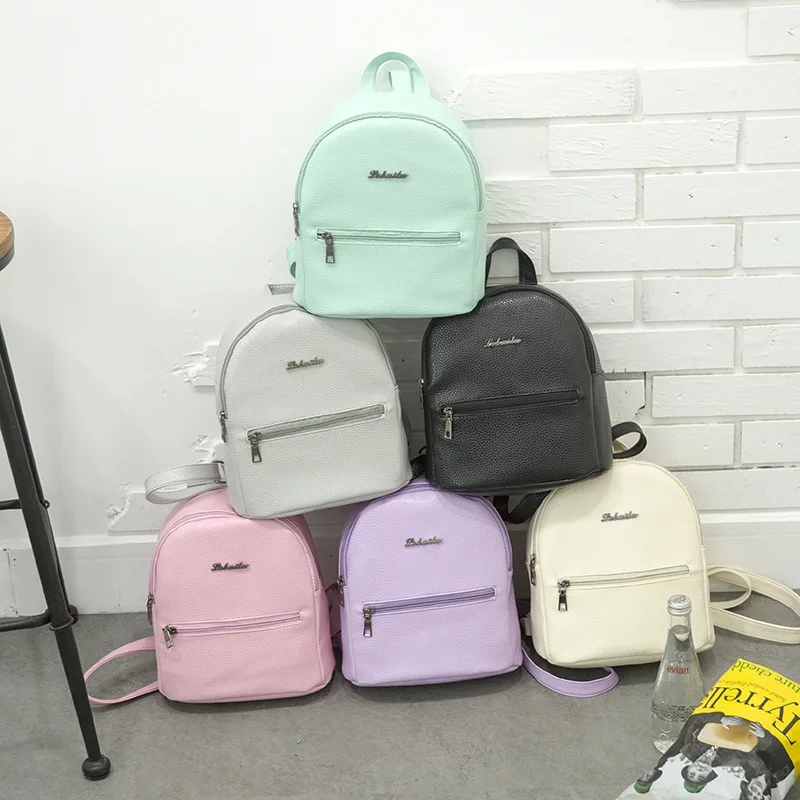 2019 Backpack Summer Small Women Candy Color Student Travel Shoulder School Bag Teenage Teenager Girls Female Mochila Bagpack
2019 Backpack Summer Small Women Candy Color Student Travel Shoulder School Bag Teenage Teenager Girls Female Mochila Bagpack