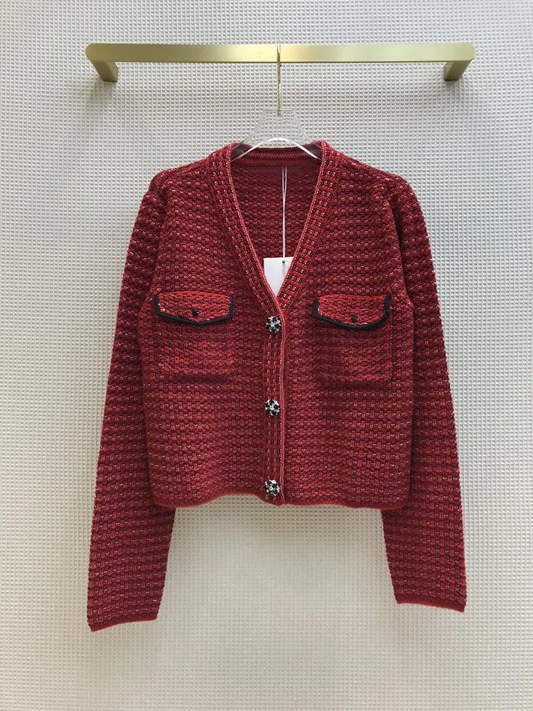 Brand Woolen Luxury Coat 2021 Autumn Winter Women New High-end Thin Double-pocket Single-breasted V-neck Short Cardigan
Brand Woolen Luxury Coat 2021 Autumn Winter Women New High-end Thin Double-pocket Single-breasted V-neck Short Cardigan