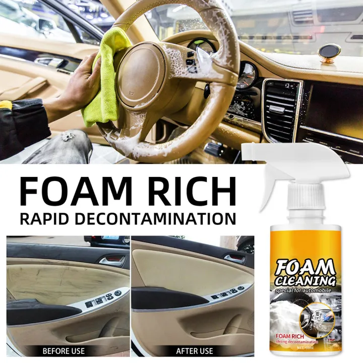 Multi-Purpose Car Foam Cleaner Spray Grease-Free UV-Protection Car Interior Cleaning Agent Leather Upholstery Home Cleaner Spray
Multi-Purpose Car Foam Cleaner Spray Grease-Free UV-Protection Car Interior Cleaning Agent Leather Upholstery Home Cleaner Spray