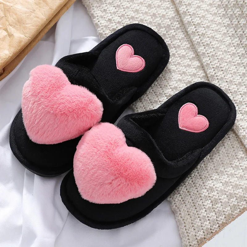 2021 Slippers Women Winter Heart Shoes Woman Slides Plush Home Slippers Ladies Indoor House Shoes Winter Warm Fur Slippers
2021 Slippers Women Winter Heart Shoes Woman Slides Plush Home Slippers Ladies Indoor House Shoes Winter Warm Fur Slippers