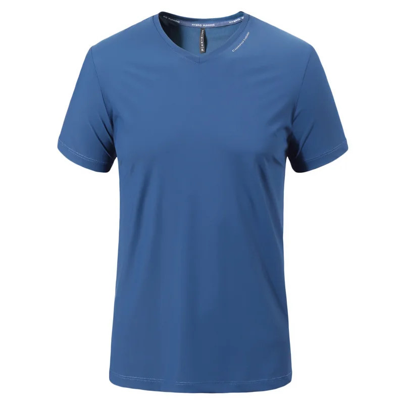 Summer 2021 new men's fattening plus size V-neck quick drying short sleeve T-shirt
Summer 2021 new men's fattening plus size V-neck quick drying short sleeve T-shirt