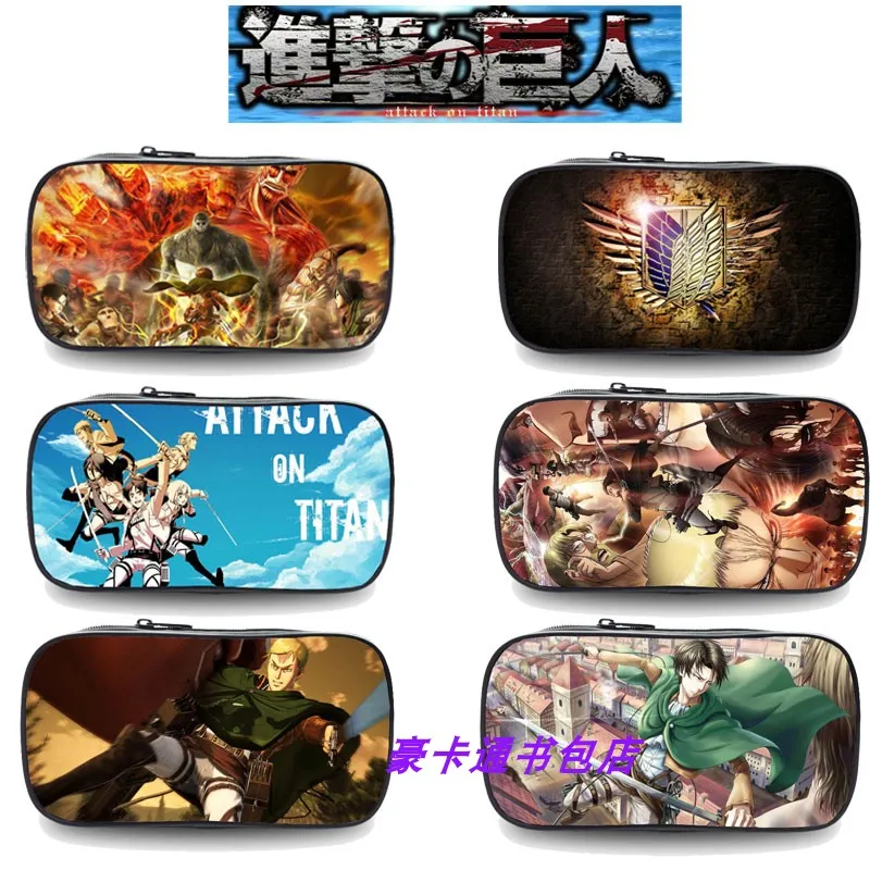 Attack on Titan Eren Mikasa Armin Figure Children's Cartoon Pencil-box Large Capacity Multifunctional Stationery Bag Toys
Attack on Titan Eren Mikasa Armin Figure Children's Cartoon Pencil-box Large Capacity Multifunctional Stationery Bag Toys