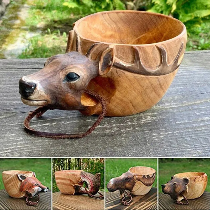 Woodcarving Animal Water Mug Hand Carved Animals Head I Fox Crafted mage Water Cup Milk Coffee Tea Cup Mug For Home Drinkware
Woodcarving Animal Water Mug Hand Carved Animals Head I Fox Crafted mage Water Cup Milk Coffee Tea Cup Mug For Home Drinkware