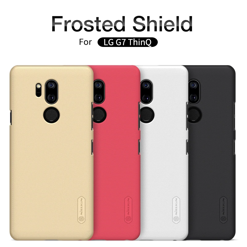 

For LG G7 G8 V40 ThinQ LG Q7 Case Genuine Nillkin Case High Quality Super Frosted Shield Hard PC Back Cover For LG G7 ThinQ