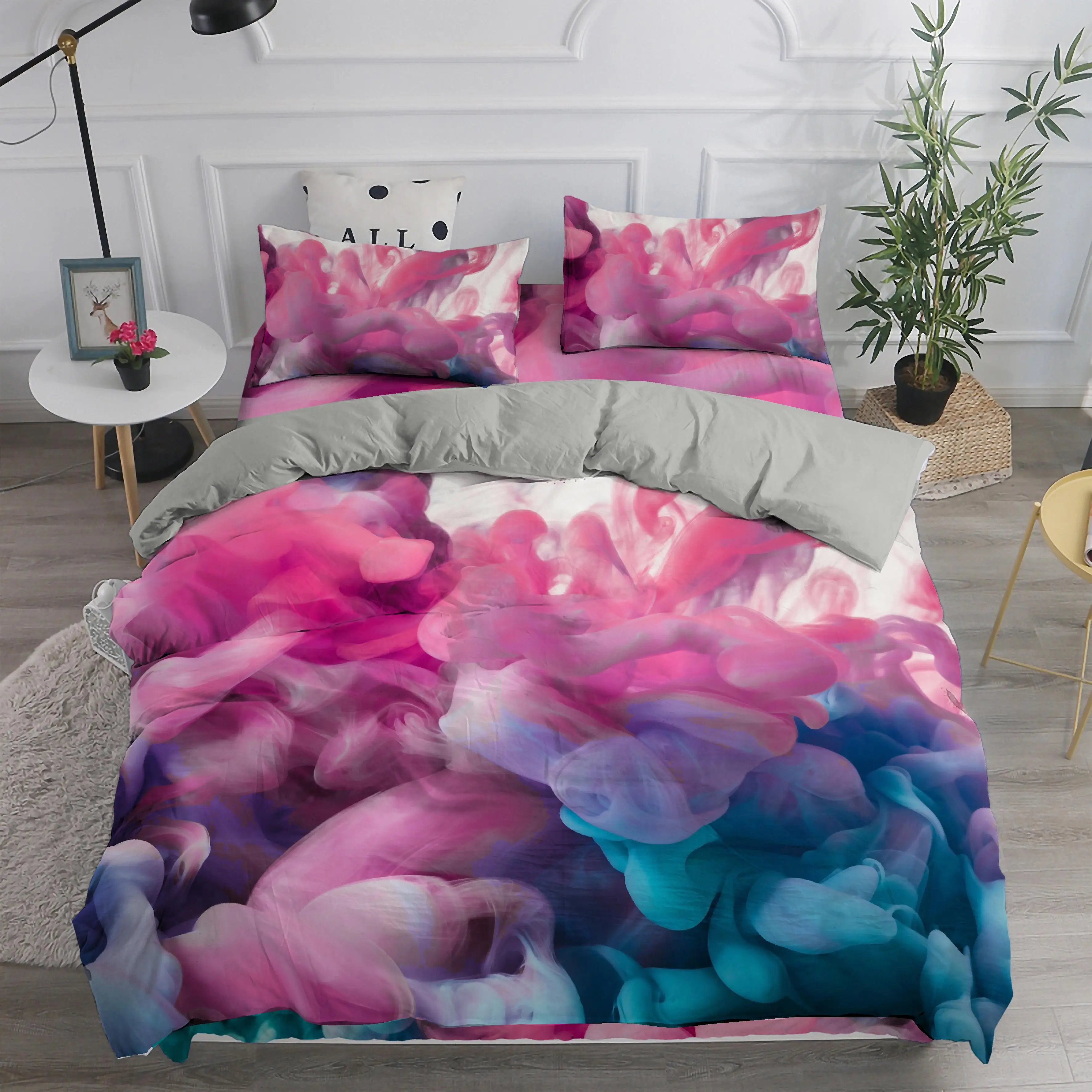 Color Abstract Paint Painting Bedding Set 2/3pcs Girls Duvet Cover Pillowcase For Double Bed Line 220x240 150x200 Home Textiles 
Color Abstract Paint Painting Bedding Set 2/3pcs Girls Duvet Cover Pillowcase For Double Bed Line 220x240 150x200 Home Textiles