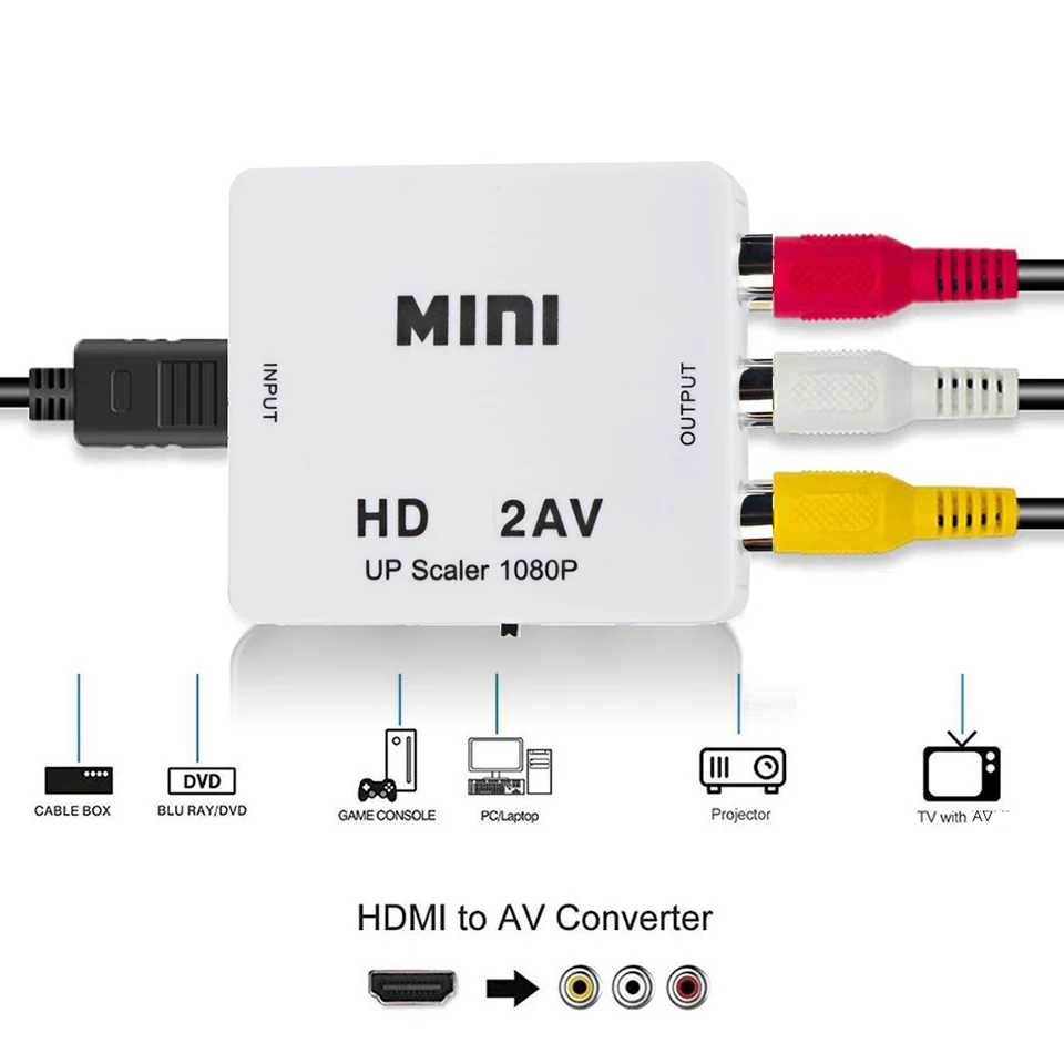 Преобразователь Аудио-видео, HDMI, совместимый с AV RCA, AV/CVSB L/R, HD, 1080P, 60 Гц, HDMI2AV, поддержка NTSC PAL, выход HDMIAV
Преобразователь Аудио-видео, HDMI, совместимый с AV RCA, AV/CVSB L/R, HD, 1080P, 60 Гц, HDMI2AV, поддержка NTSC PAL, выход HDMIAV