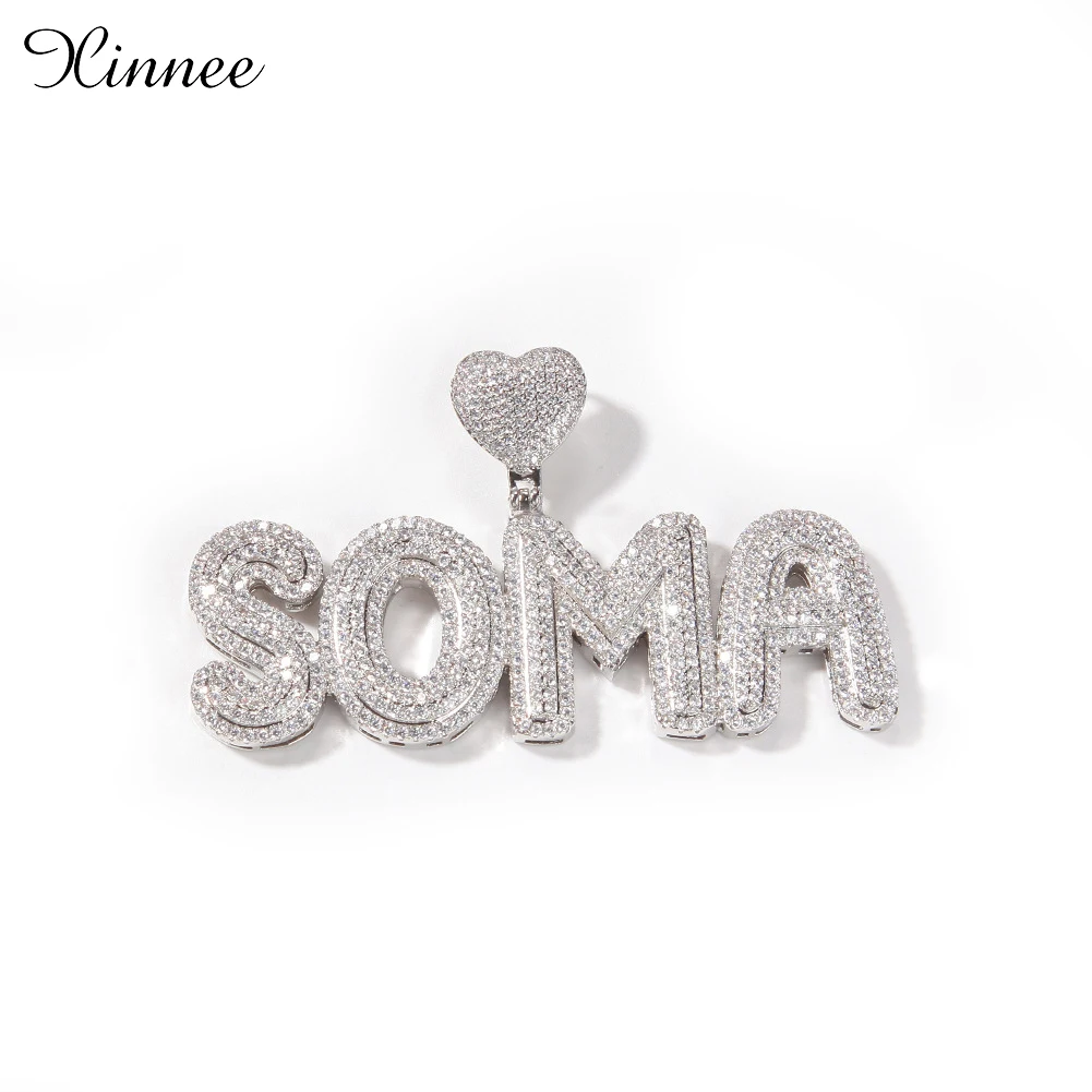Drop Shipping Custom Heart Letters Name Necklace Pendant Iced Out Letters Pendant Necklace Personalised Gift
Drop Shipping Custom Heart Letters Name Necklace Pendant Iced Out Letters Pendant Necklace Personalised Gift