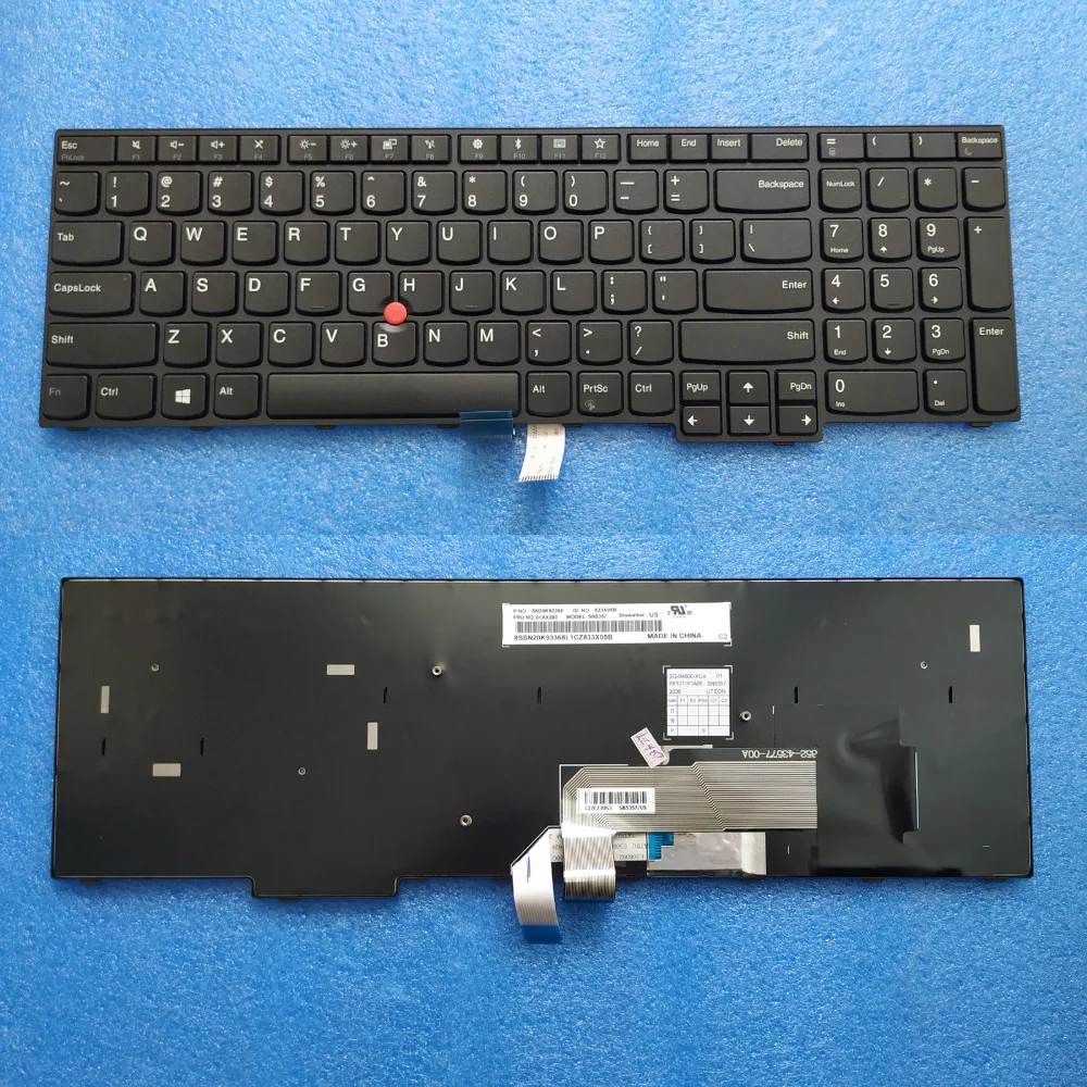 New Original US Keyboard For ThinkPad E570 E575 FRU 01AX120 01AX160 01AX200 PN SN20K93288 PK1311P1A00 PK1311P2A00 PK1311P3A00
New Original US Keyboard For ThinkPad E570 E575 FRU 01AX120 01AX160 01AX200 PN SN20K93288 PK1311P1A00 PK1311P2A00 PK1311P3A00