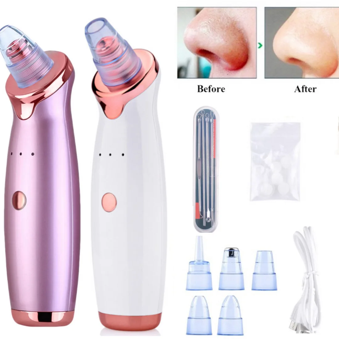 Blackhead Remover Vacuum Cleaner Pimple Removal Needles Electric Acne Pore Cleaner Deep Face Nose Deep Cleaner Beauty Skin Tool
Blackhead Remover Vacuum Cleaner Pimple Removal Needles Electric Acne Pore Cleaner Deep Face Nose Deep Cleaner Beauty Skin Tool
