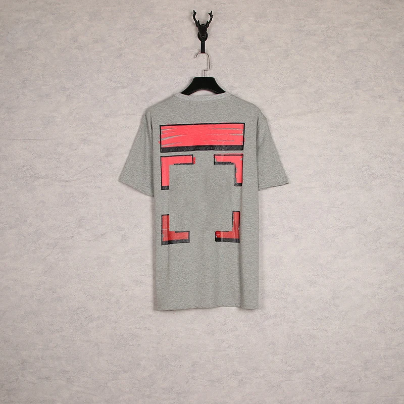 Off Fashion Cotton Short Sleeve T-shirt Men's Top T-shirt Red Printed T-shirt Casual T-shirt Top Printed Shirt On The Back 
Off Fashion Cotton Short Sleeve T-shirt Men's Top T-shirt Red Printed T-shirt Casual T-shirt Top Printed Shirt On The Back