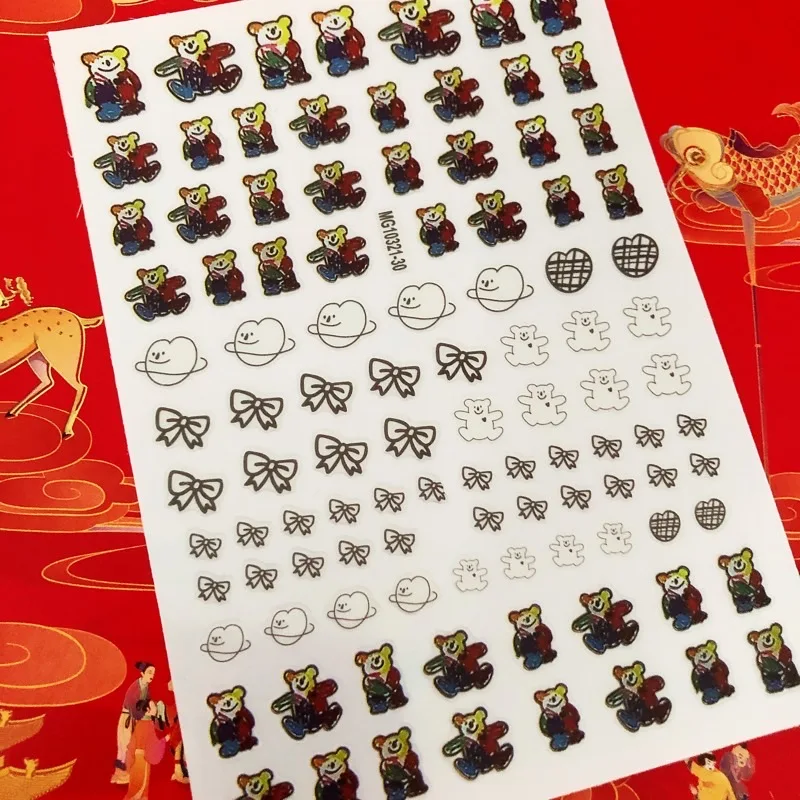 Cartoon Lovely Bear 3D Back glue Nail decal Nail sticker Nail decoration Nail art Nail ornament HL122
Cartoon Lovely Bear 3D Back glue Nail decal Nail sticker Nail decoration Nail art Nail ornament HL122