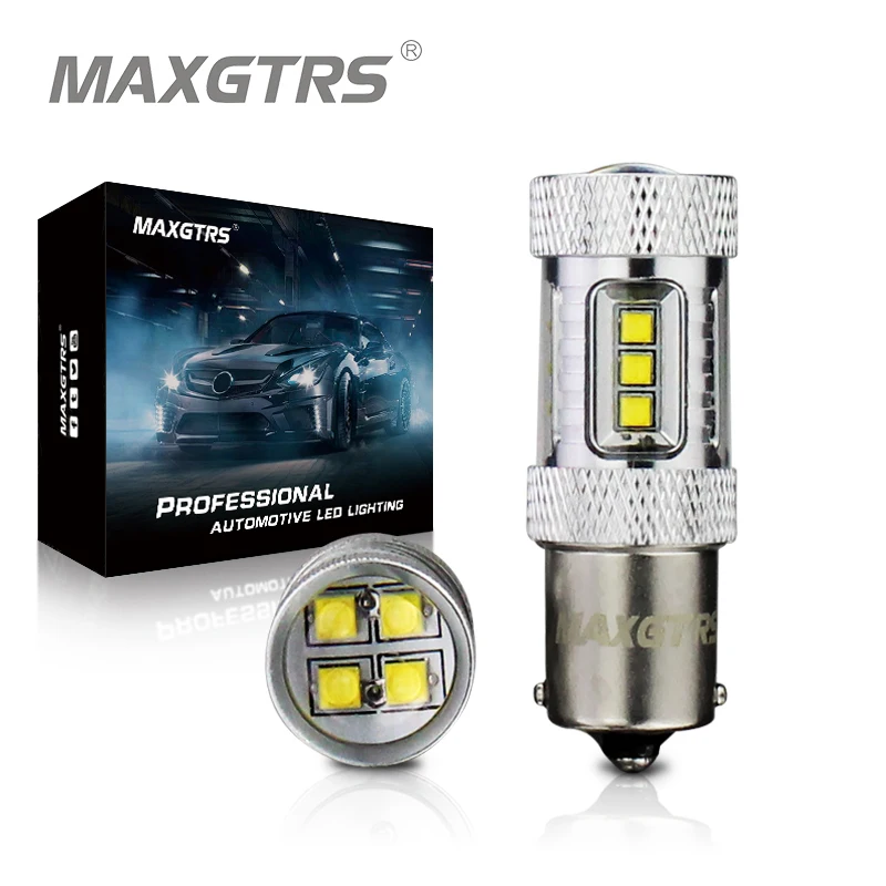 2x S25 1156 BA15S 30 Вт 50 80 p21вт чип CREE XBD светодиодный белый/красный/янтарный фонарь