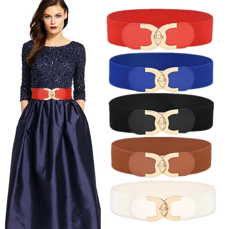 Korean Style Windbreaker Elastic Waistband Button Decoration Wide Belt Ladies Belt Alloy Buckle Belt Dress Women Accessory
Korean Style Windbreaker Elastic Waistband Button Decoration Wide Belt Ladies Belt Alloy Buckle Belt Dress Women Accessory