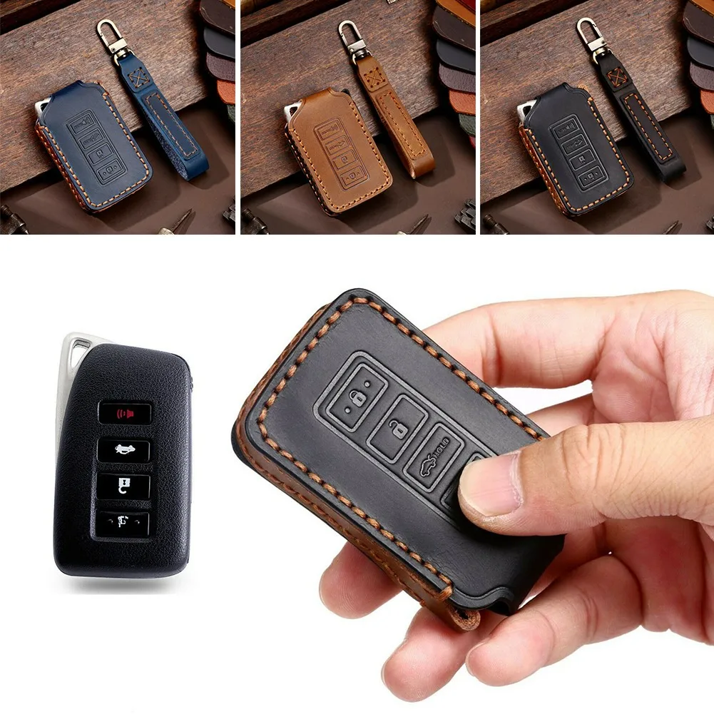 Leather Remote Key Fob Case Cover Holder For Lexus IS ES RC NX GS RX 4 Buttons Car Key Case Accessories
Leather Remote Key Fob Case Cover Holder For Lexus IS ES RC NX GS RX 4 Buttons Car Key Case Accessories