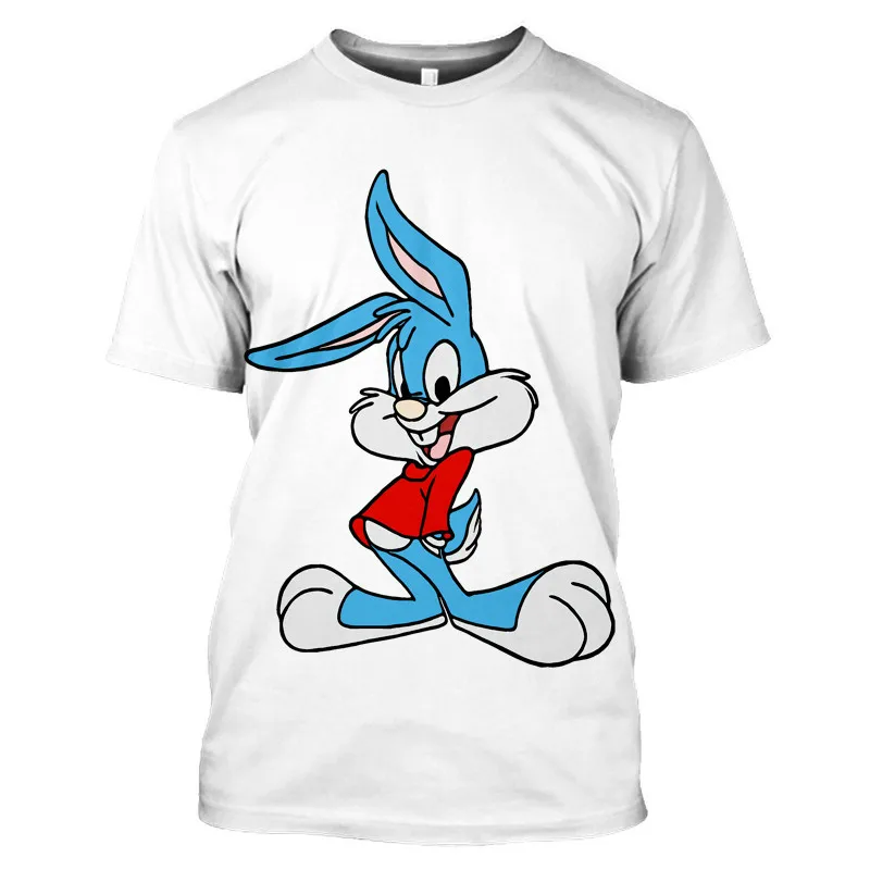 2021 summer men's short-sleeved T-shirt 3D rabbit cartoon print shirt casual fashion round neck top
2021 summer men's short-sleeved T-shirt 3D rabbit cartoon print shirt casual fashion round neck top