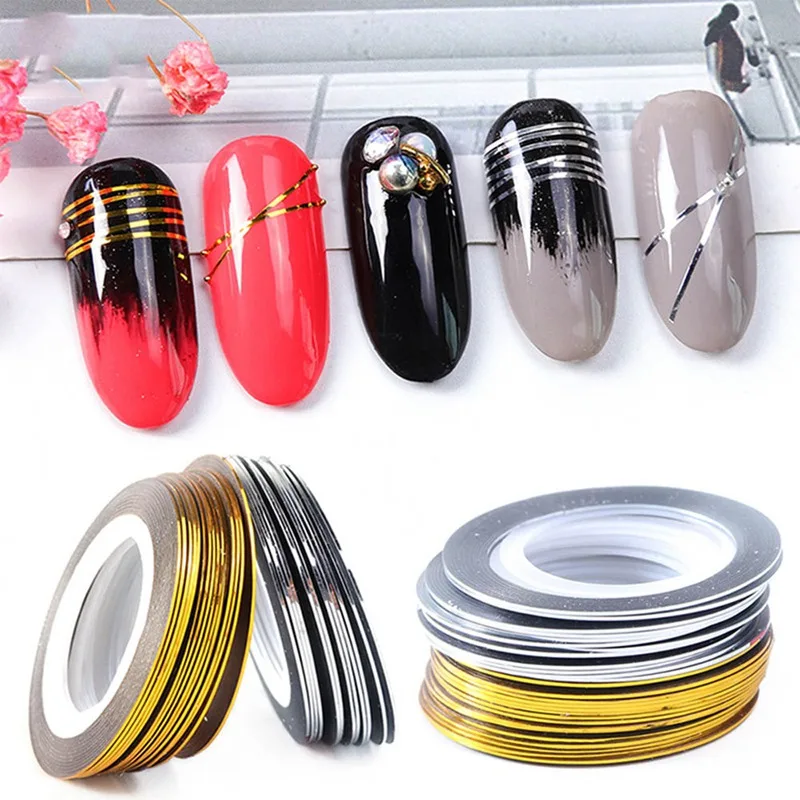 0.5mm Gold/Silver Striping Tape Line Nail Art Stickers Polish Transfer Nail Wire Foils Adhesive Decal Manicure Decoration
0.5mm Gold/Silver Striping Tape Line Nail Art Stickers Polish Transfer Nail Wire Foils Adhesive Decal Manicure Decoration