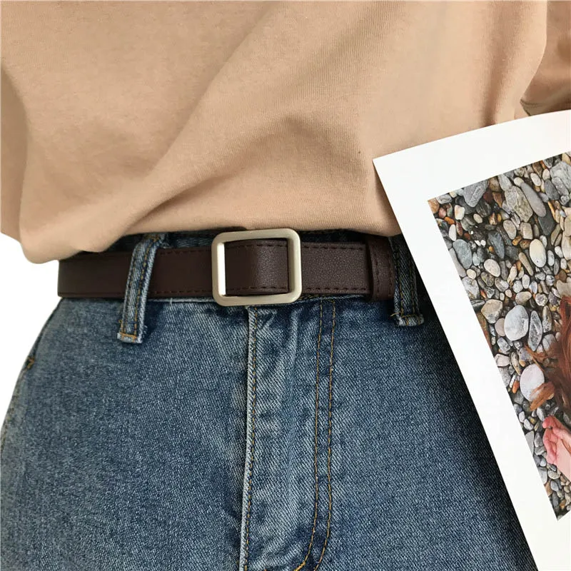 Women Leather Belt Girl Imitation leather Belt Vintage ladies Coffee color Fashion Waistband Belts
Women Leather Belt Girl Imitation leather Belt Vintage ladies Coffee color Fashion Waistband Belts