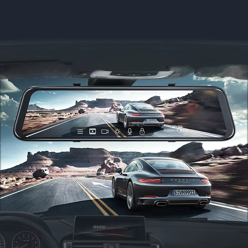 Car Dvr 10 Inch Touch Screen Video Recorder Auto Registrar Stream Mirror With RearView Camera night vision dash cam
Car Dvr 10 Inch Touch Screen Video Recorder Auto Registrar Stream Mirror With RearView Camera night vision dash cam