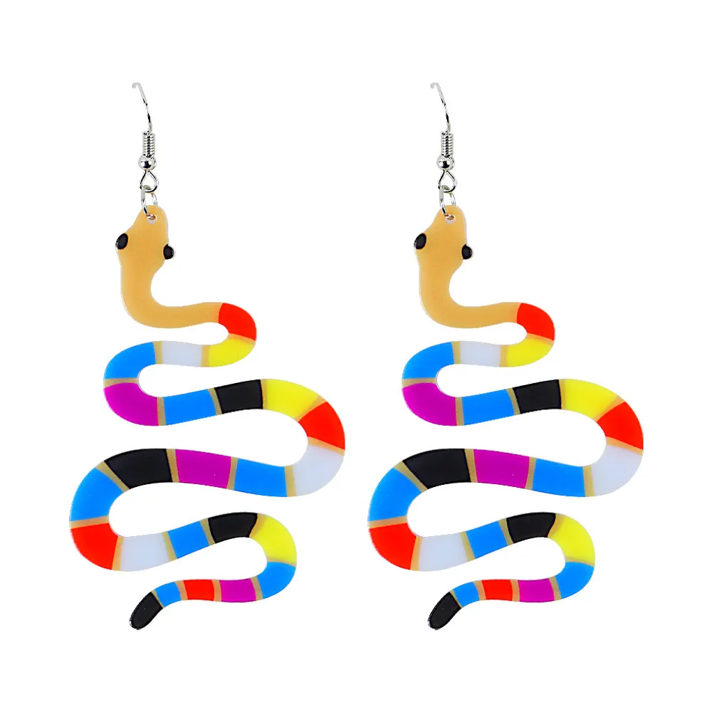 Vintage Mix Colors Acrylic Snake Earrings for Women Personality Geometric Big Long Dangle Earrings Fashion Party Jewelry Gifts 
Vintage Mix Colors Acrylic Snake Earrings for Women Personality Geometric Big Long Dangle Earrings Fashion Party Jewelry Gifts