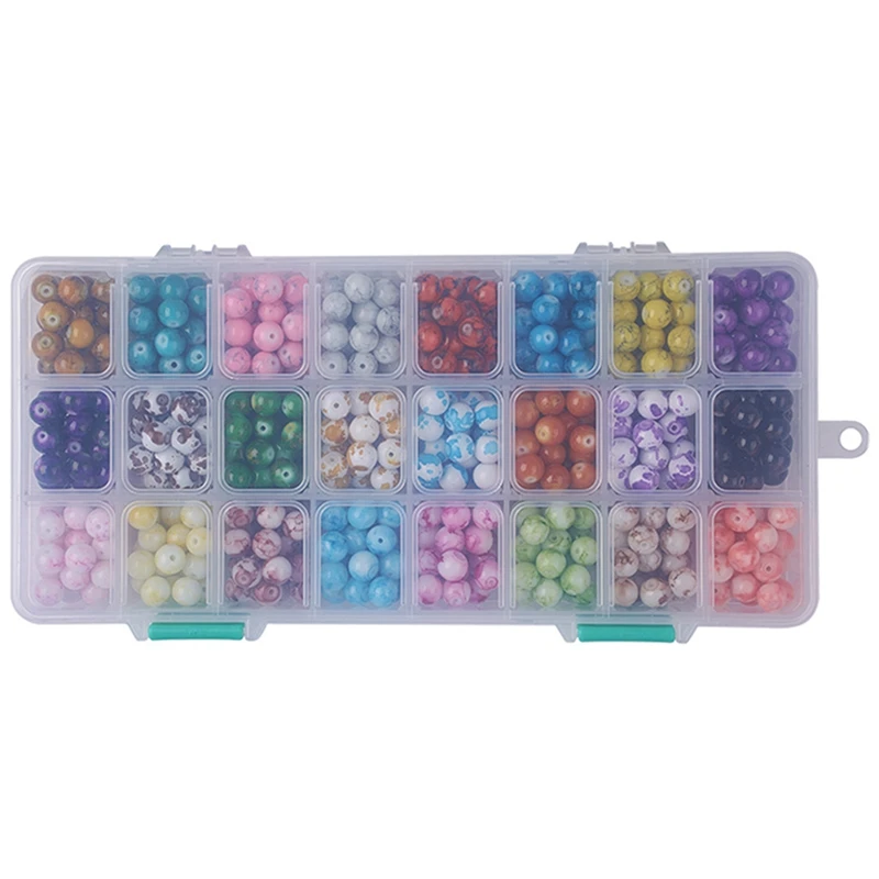 24 Colors Mixed Color Glass Beads Boxed Round Beads Bracelet Earrings Making Materials Diy Jewelry Accessories
24 Colors Mixed Color Glass Beads Boxed Round Beads Bracelet Earrings Making Materials Diy Jewelry Accessories