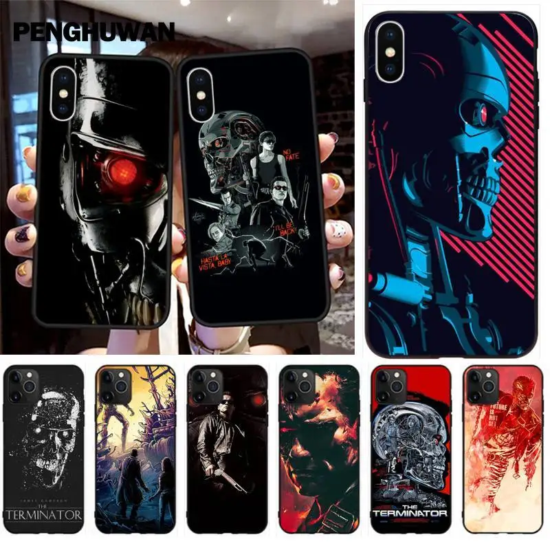 Чехол для телефона с принтом Терминатора робота будущего чехол iPhone 11 pro XS MAX 8 7 6 6S