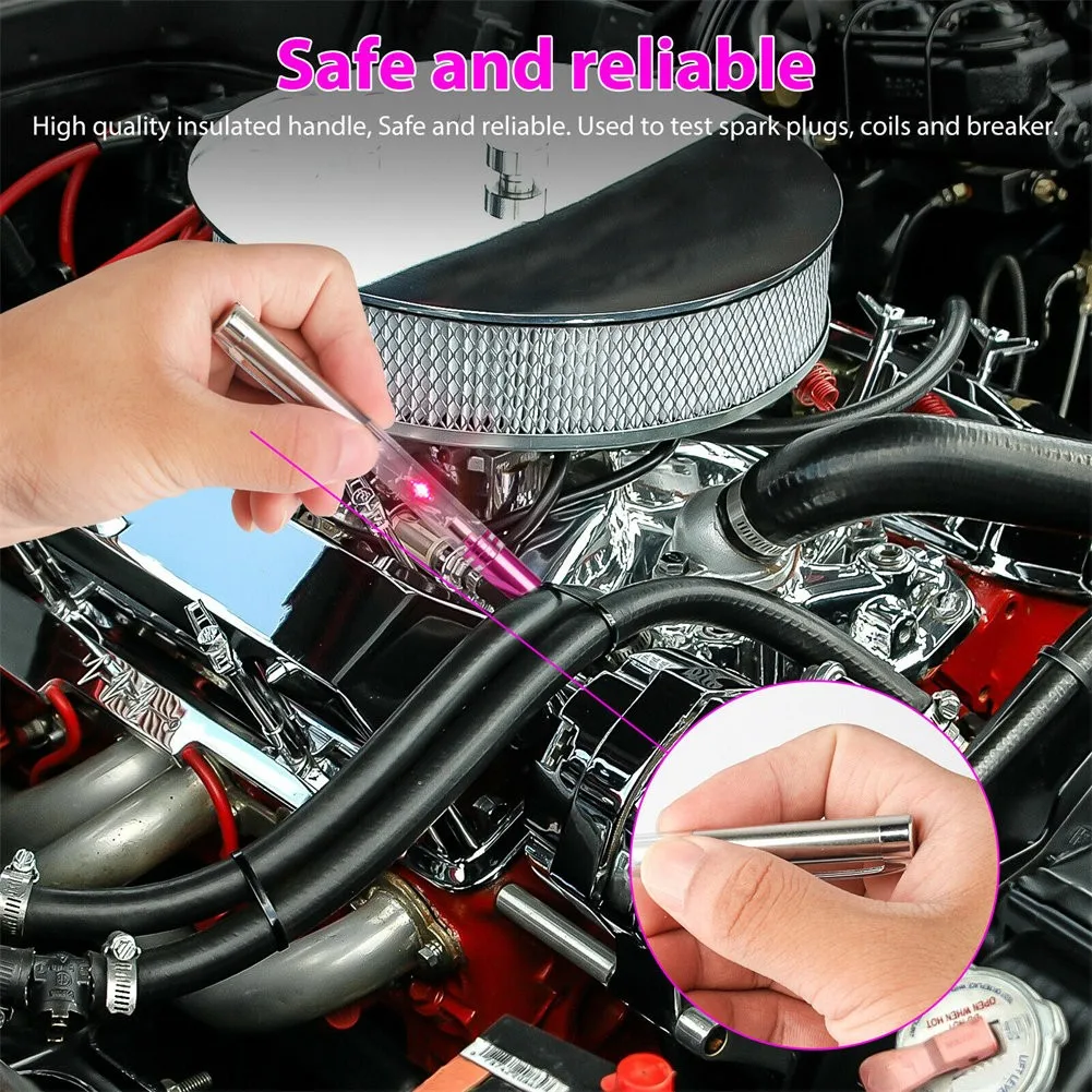 Car Circuit Tester LED Auto Ignition Test Pen Spark Plug Wire Coil Detector Tool Automoblie Diagnostic Repair Accessories
Car Circuit Tester LED Auto Ignition Test Pen Spark Plug Wire Coil Detector Tool Automoblie Diagnostic Repair Accessories
