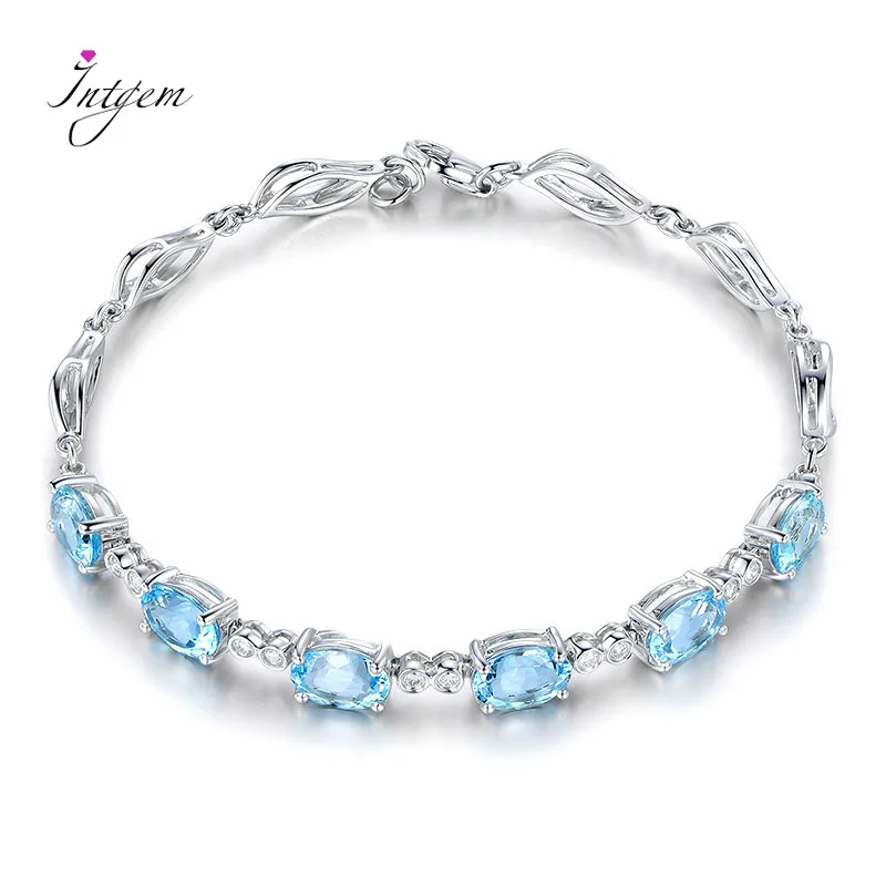 Aquamarine Bracelets For Female Real 925 Sterling Silver Sky Blue Gemstone Bracelet For Student Birthday Gift Jewelry Wholesale
Aquamarine Bracelets For Female Real 925 Sterling Silver Sky Blue Gemstone Bracelet For Student Birthday Gift Jewelry Wholesale