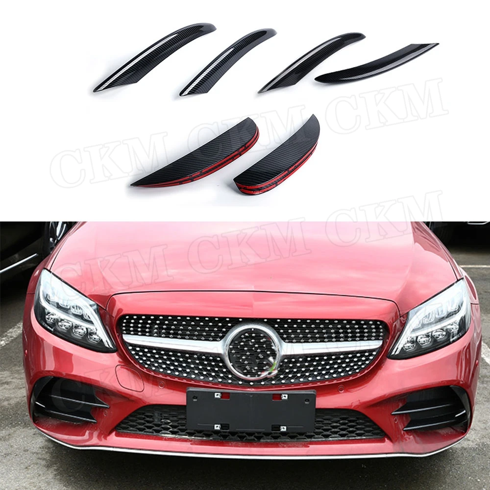 Carbon Fiber Front Bumper Fog Lamp Decoration Strips Trim for Benz C Class W205 C205 C180 C260 C300 2019-2022 ABS Cover 6PCS/Set
Carbon Fiber Front Bumper Fog Lamp Decoration Strips Trim for Benz C Class W205 C205 C180 C260 C300 2019-2022 ABS Cover 6PCS/Set