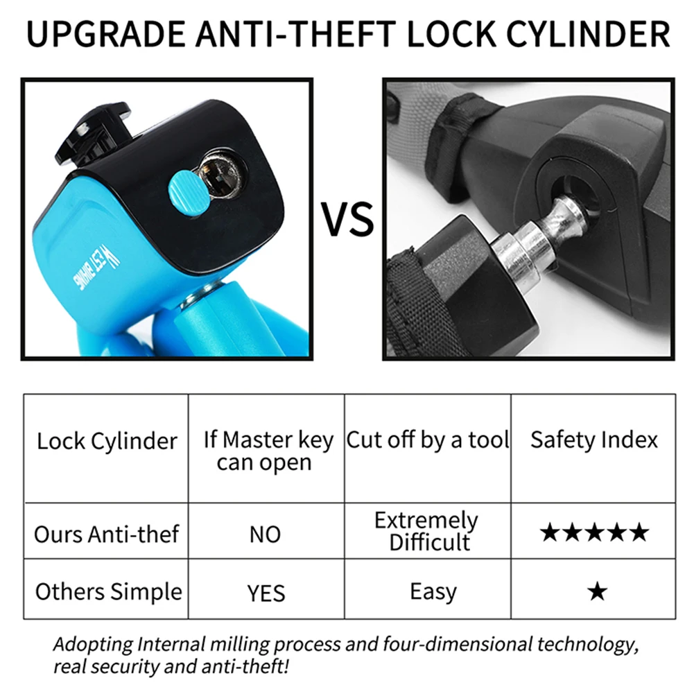 Bicycle Lock Cable PVC 1.2m Stainless Steel Theft Spiral Steel Cable Universal Protective Bicycle Thick Cable Lock With 2 Keys
Bicycle Lock Cable PVC 1.2m Stainless Steel Theft Spiral Steel Cable Universal Protective Bicycle Thick Cable Lock With 2 Keys