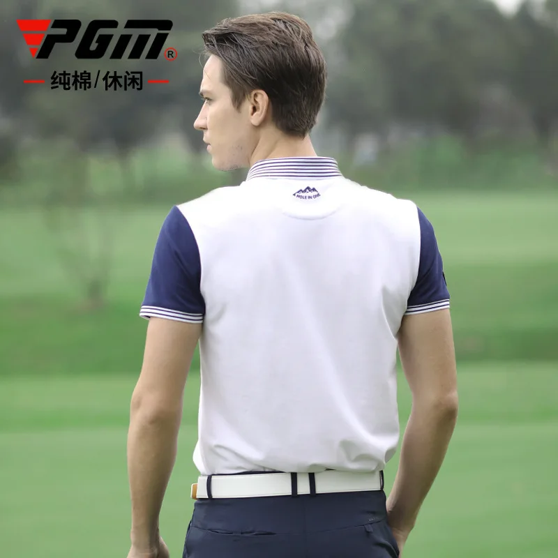 PGM Golf Men's Summer Short-Sleeved T-shirt Golf Pure Cotton Breathable Quick-Drying Clothes Yf257 
PGM Golf Men's Summer Short-Sleeved T-shirt Golf Pure Cotton Breathable Quick-Drying Clothes Yf257