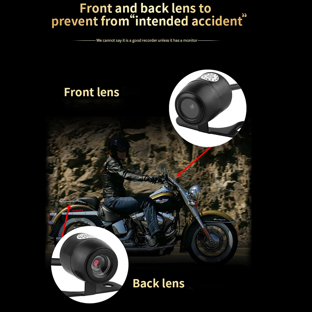 Motorcycle DVR Motorcycle Camera 1080P HD Double Lens Front And Rear Driving Record Night Vision Vehicle Recorder
Motorcycle DVR Motorcycle Camera 1080P HD Double Lens Front And Rear Driving Record Night Vision Vehicle Recorder