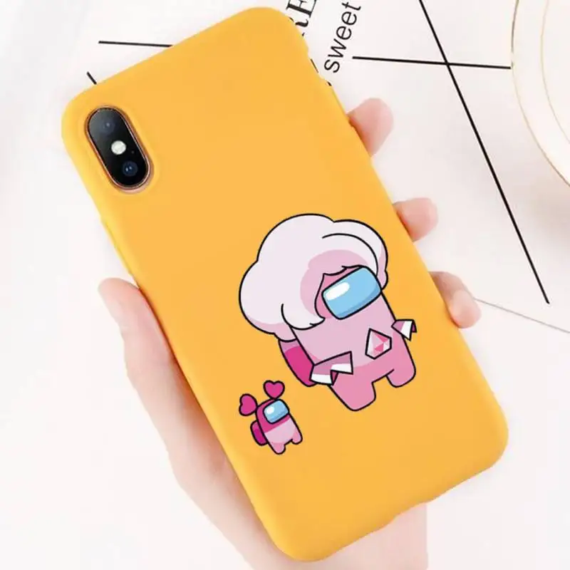 Among us Phone Case Yellow Silicone For Iphone 6 7 8 11 12 plus XR X XS SE2020 11/12PRO Max Cases
Among us Phone Case Yellow Silicone For Iphone 6 7 8 11 12 plus XR X XS SE2020 11/12PRO Max Cases