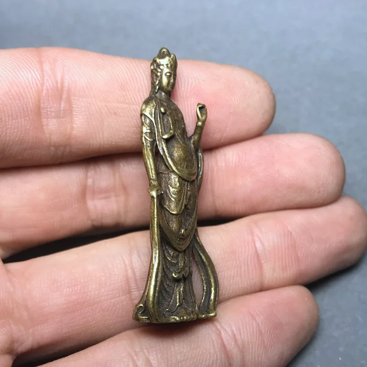 LAOJUNLU Compassion Guanyin Little Bronze Statue Pocket Buddha Peaceful Hanging Buddha Pure Copper Imitation Antique Bronze
LAOJUNLU Compassion Guanyin Little Bronze Statue Pocket Buddha Peaceful Hanging Buddha Pure Copper Imitation Antique Bronze