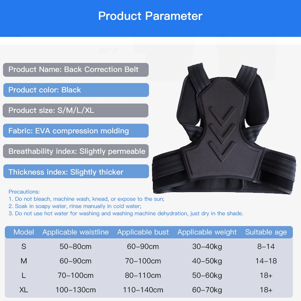 Improvement Kyphosis Posture Corrector Spine Back Correction Belt Female Male Child Anti Kyphosis Correction Adjustable Posture
Improvement Kyphosis Posture Corrector Spine Back Correction Belt Female Male Child Anti Kyphosis Correction Adjustable Posture