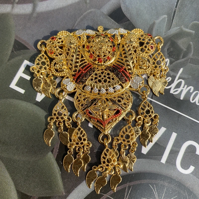 New Dubai Women's Brooch Ethiopian Bracelet Wedding Jewelry Africa Gift Golden Islam Middle East Gold Brooch
New Dubai Women's Brooch Ethiopian Bracelet Wedding Jewelry Africa Gift Golden Islam Middle East Gold Brooch
