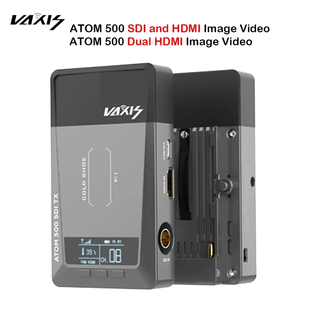 

Vaxis ATOM 500 SDI 500ft Wireless Video Transmission System 1080P HD & SDI HDMI Dual Interface Image Video Transmitter Receiver
