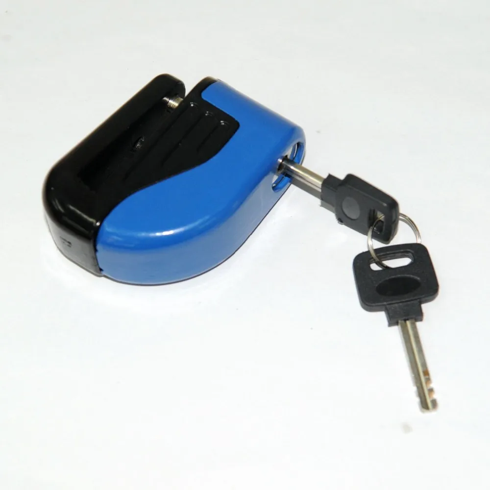 6mm Locking Pin Security Motorcycle Scooter Bike Alarm Lock Sturdy Wheel Disc Brake Lock Bike Safety Alarm with Battery and Keys
6mm Locking Pin Security Motorcycle Scooter Bike Alarm Lock Sturdy Wheel Disc Brake Lock Bike Safety Alarm with Battery and Keys