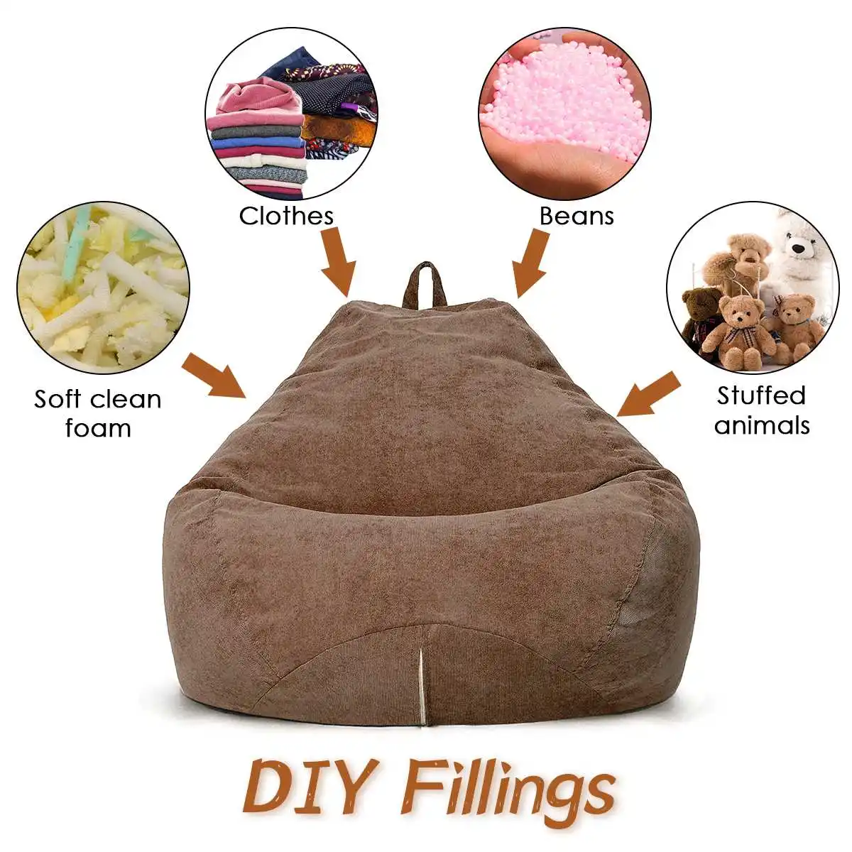 Bean Bag Sofa Sofas Sack Lazy Cover Corduroy Recliner Tatami Cushion Living Room Furniture Covers (Not Padding) Cloth Cover Only
Bean Bag Sofa Sofas Sack Lazy Cover Corduroy Recliner Tatami Cushion Living Room Furniture Covers (Not Padding) Cloth Cover Only