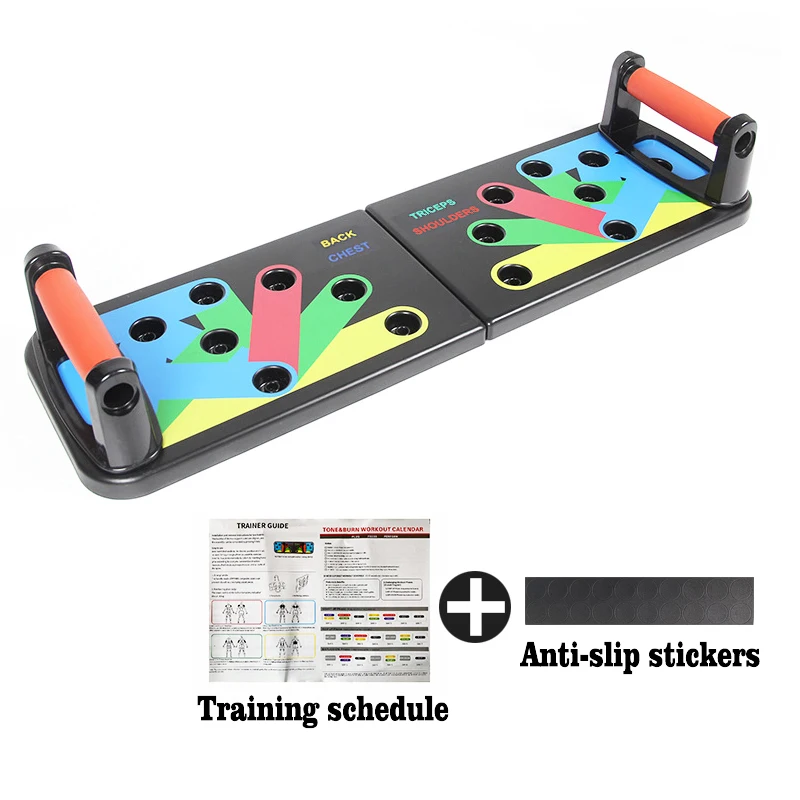 Push Up Rack Board ABS Training Board abdominal Muscle Trainer Sports Home Fitness Equipment for body Building Push-Ups Stands
Push Up Rack Board ABS Training Board abdominal Muscle Trainer Sports Home Fitness Equipment for body Building Push-Ups Stands