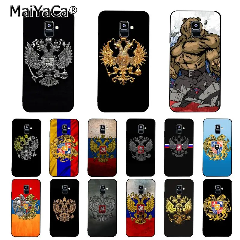 Чехол MaiYaCa с эмблемой флага Албании для Samsung Galaxy A7 A8 A6 Plus A750 A9 2018 A50 A70 A20 A30 A40|Бамперы|