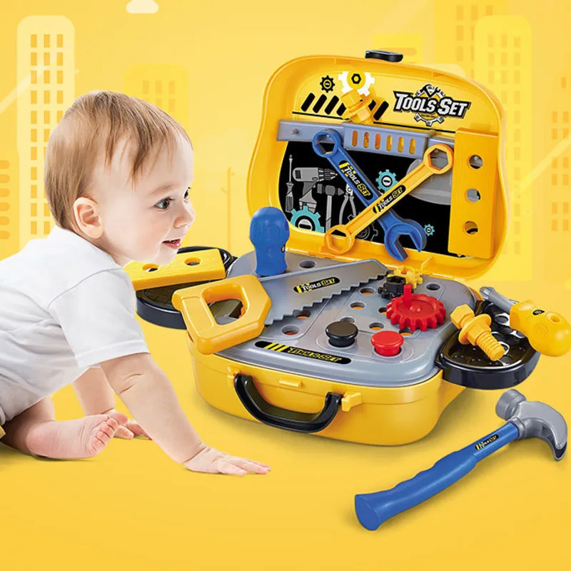 Новые детские игрушки Инструменты для ремонта Ax столярное дело Пластик