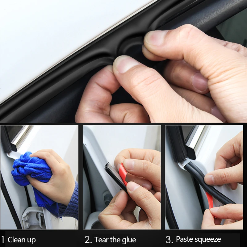 Rubber Car Door Sound Insulation Seal Strip For Kia Rio 2 3 4 Ceed Cerato Sorento Mazda CX-5 6 5 Toyota Avensis RAV4 yaris 2019
Rubber Car Door Sound Insulation Seal Strip For Kia Rio 2 3 4 Ceed Cerato Sorento Mazda CX-5 6 5 Toyota Avensis RAV4 yaris 2019