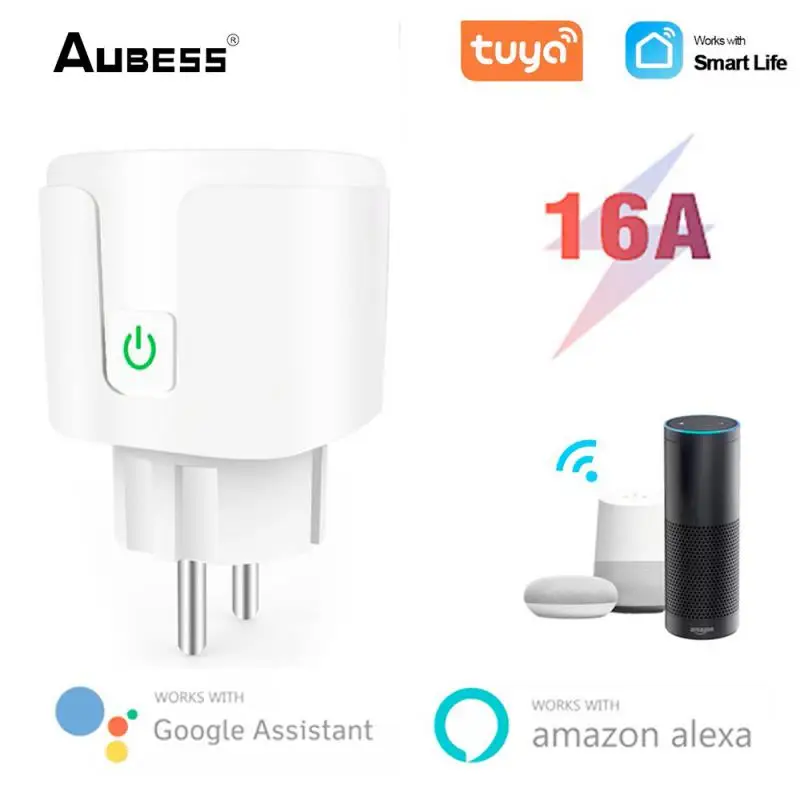 Aubess Tuya WiFi EU Smart Plug Smart Home Smart Socket Timing Function Wireless Remote Voice Control For Google Home Alexa
Aubess Tuya WiFi EU Smart Plug Smart Home Smart Socket Timing Function Wireless Remote Voice Control For Google Home Alexa